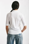 t-shirt a polo anonym bianco women Anonym apparel - 2