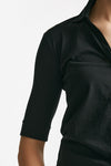 t-shirt a polo anonym nero women Anonym apparel - 4