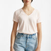 t-shirt basic scollo v romy rosa delicato women Anonym apparel - 6