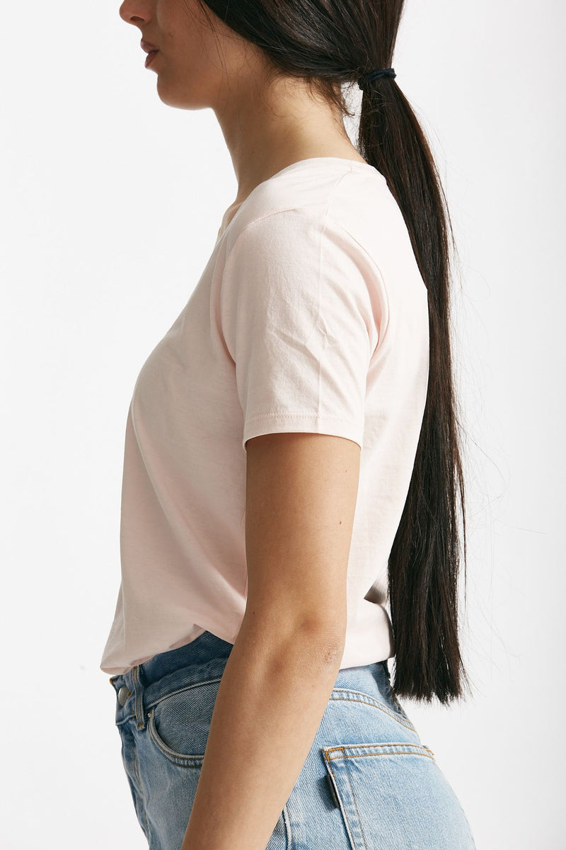 t-shirt basic scollo v romy rosa delicato women Anonym apparel - 2