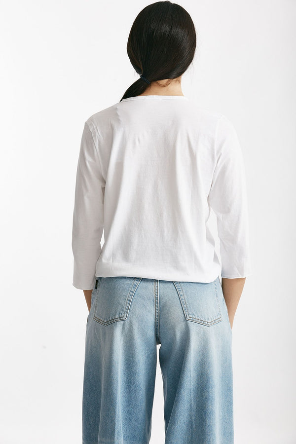 t-shirt in cotone lio bianco women Anonym apparel