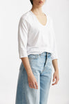 t-shirt in cotone lio bianco women Anonym apparel - 3