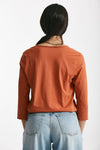 t-shirt in cotone lio arancio women Anonym apparel - 3