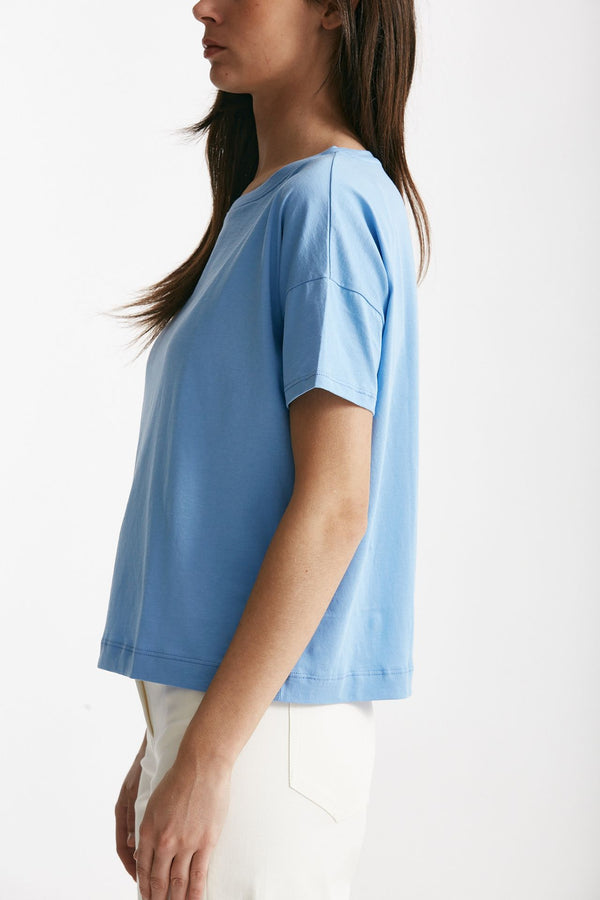 t-shirt scatolina audrey azzurro women Anonym apparel