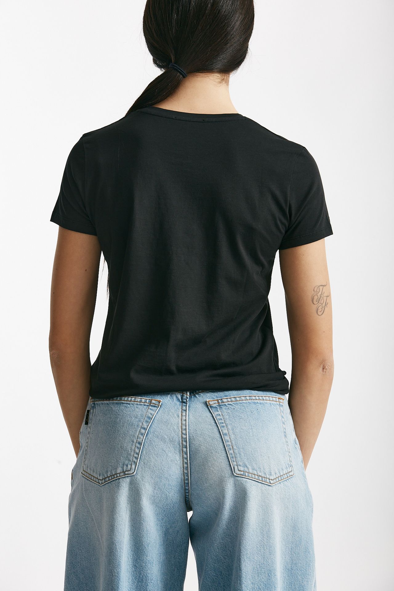 t-shirt basic girocollo maribel nero women Anonym apparel - 2