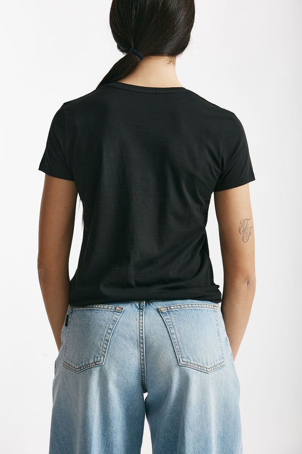 t-shirt basic girocollo maribel nero women Anonym apparel