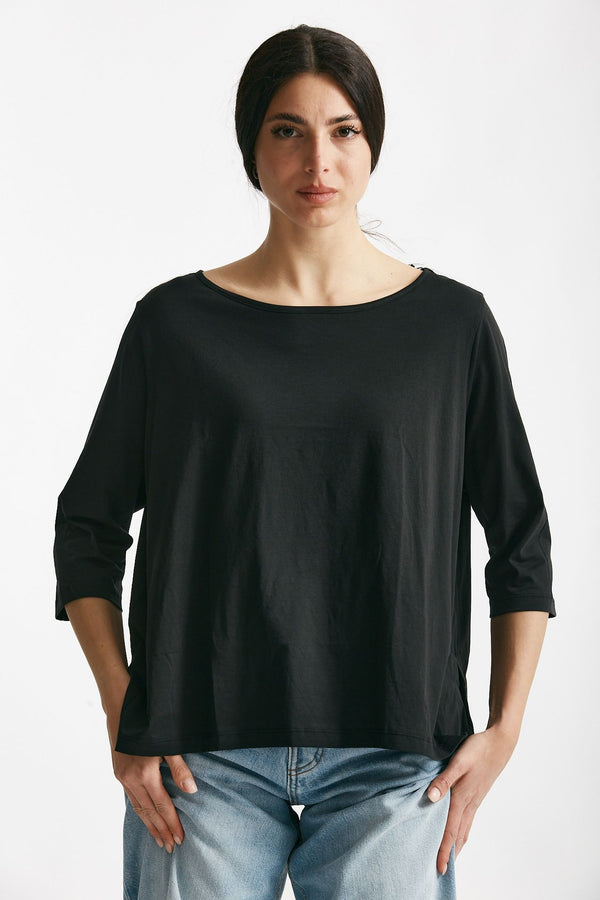 t-shirt ampia rita nero women Anonym apparel