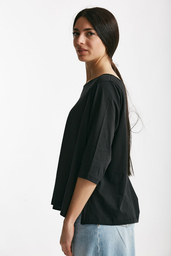 t-shirt ampia rita nero women Anonym apparel