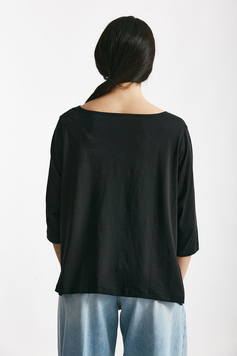 t-shirt ampia rita nero women Anonym apparel - 3