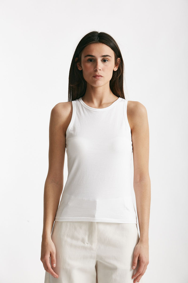 canotta in cotone colette bianco women Anonym apparel - 1