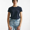 t-shirt basic girocollo maribel blu women Anonym apparel - 5