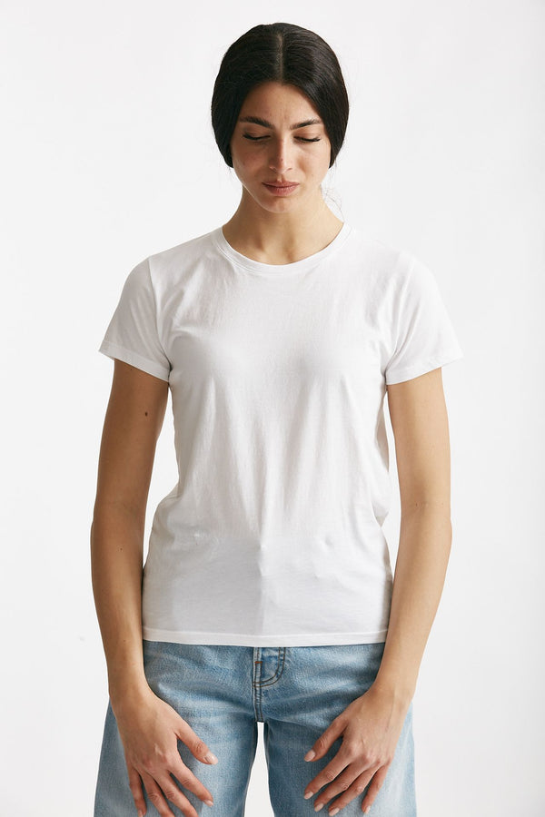 t-shirt basic girocollo maribel bianco women Anonym apparel