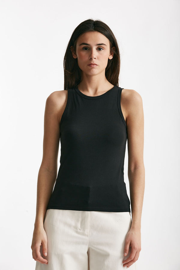 canotta in cotone colette nero women Anonym apparel