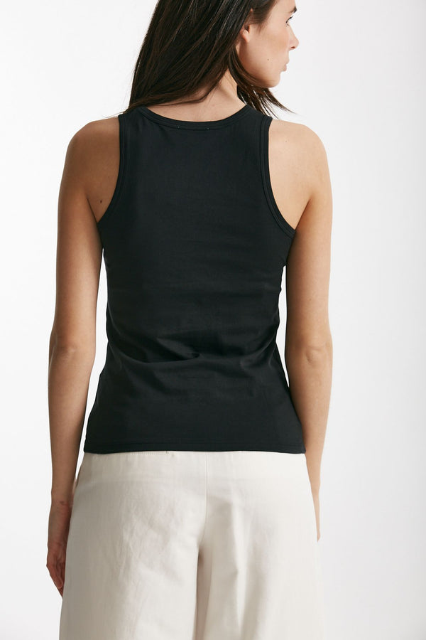 canotta in cotone colette nero women Anonym apparel