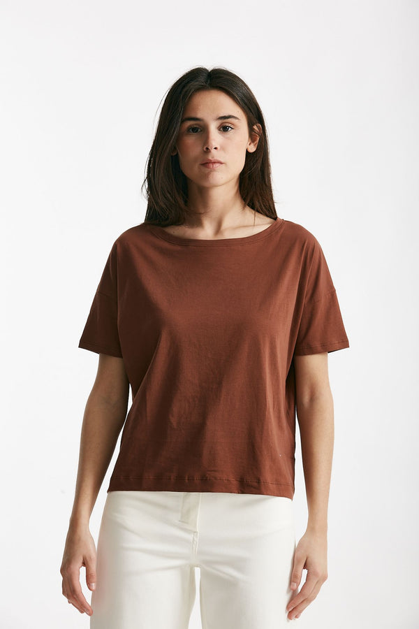 t-shirt scatolina audrey mattone women Anonym apparel