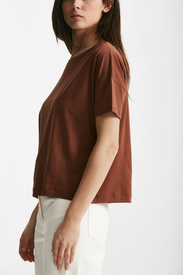 t-shirt scatolina audrey mattone women Anonym apparel