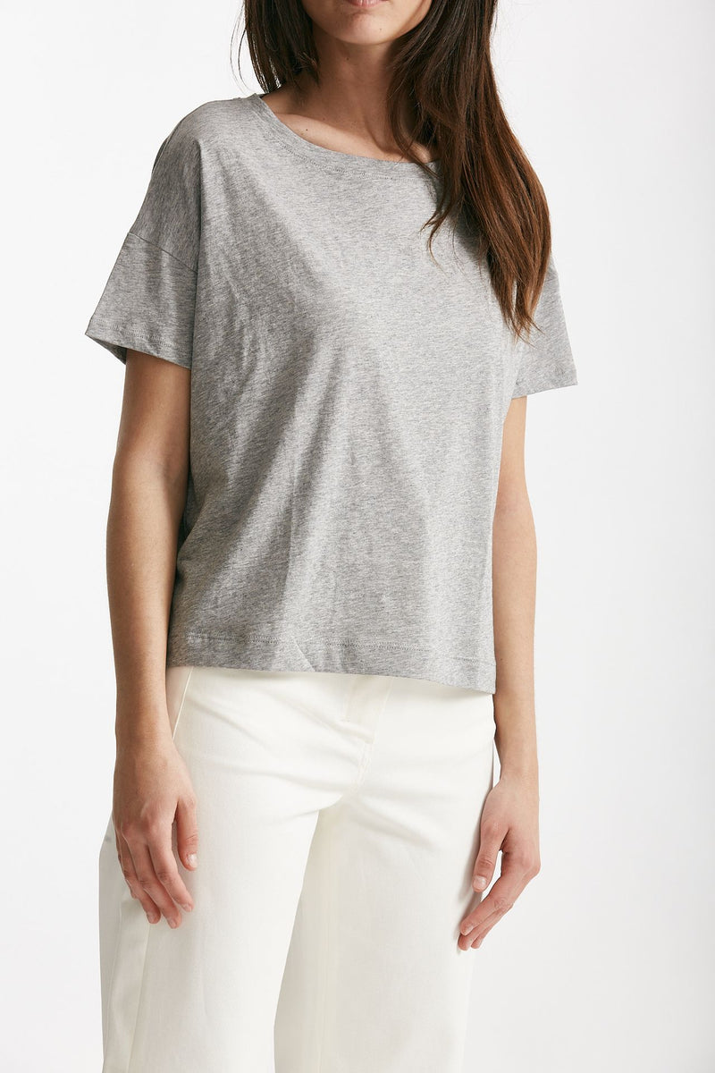 t-shirt scatolina audrey grigio melange women Anonym apparel - 4