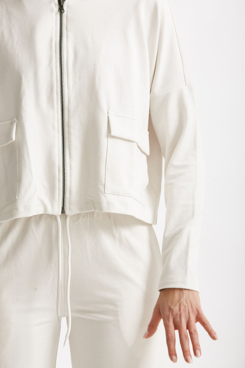 felpa in cotone leggero panna women Anonym apparel - 5