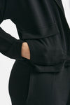 felpa in cotone leggero nero women Anonym apparel - 4
