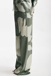 pantalone fluido in raso di pura seta fantasia women Antonelli firenze - 2