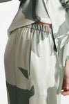 pantalone fluido in raso di pura seta fantasia women Antonelli firenze - 6