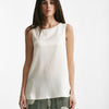 top in misto seta bianco women Antonelli firenze - 5