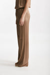 pantalone fluido misto seta bronzo women Antonelli firenze - 2