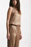 top in misto seta bronzo women Antonelli firenze - 4