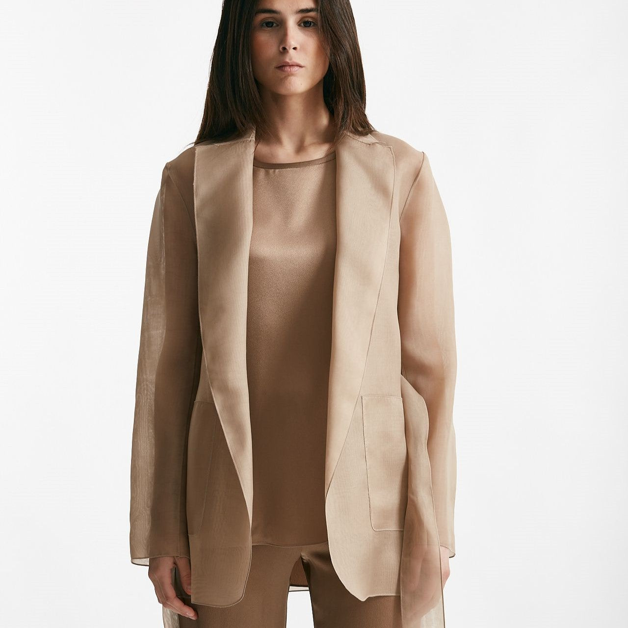 giacca in voile di seta bronzo women Antonelli firenze - 6