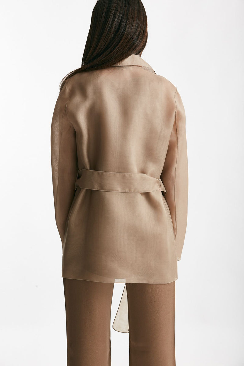 giacca in voile di seta bronzo women Antonelli firenze - 3