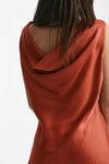 abito lungo rosso corallo women Antonelli firenze - 5