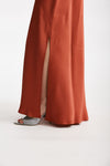 abito lungo rosso corallo women Antonelli firenze - 6