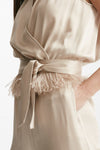 tuta in viscosa rosa cipria women Antonelli firenze - 7