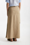 gonna lunga beige vita alta women Antonelli firenze - 3