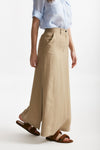 gonna lunga beige vita alta women Antonelli firenze - 4