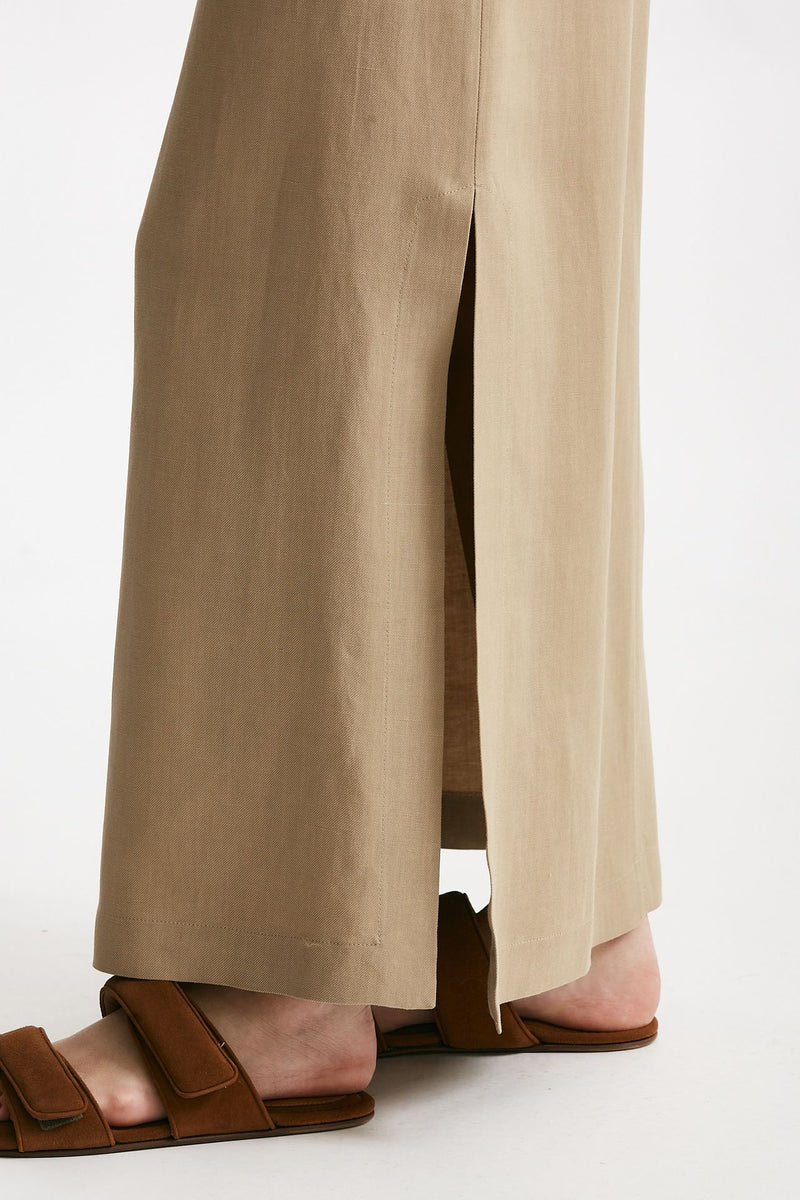 gonna lunga beige vita alta women Antonelli firenze - 6
