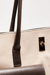 borsa in pelle e canvas soledad testa di moro women Avenue 67 - 5