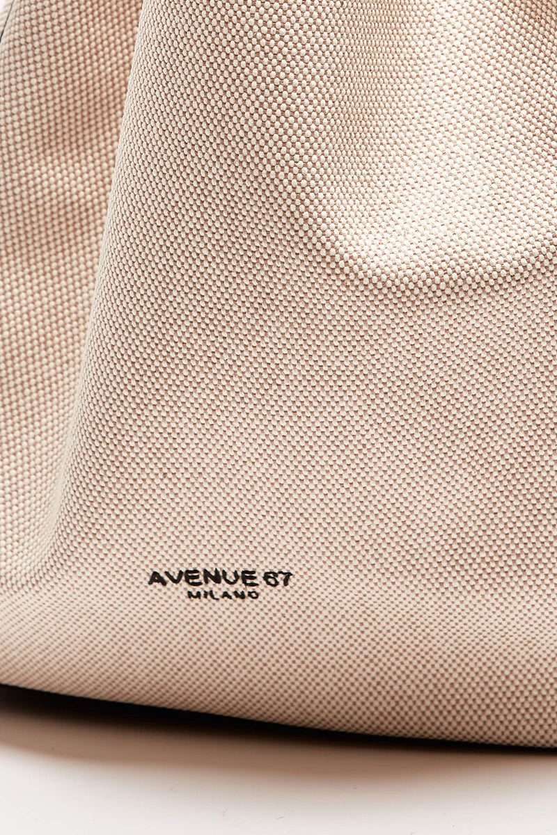 borsa in pelle e canvas soledad testa di moro women Avenue 67 - 7