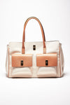 borsa in pelle e canvas soledad cuoio women Avenue 67 - 1