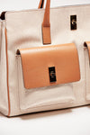 borsa in pelle e canvas soledad cuoio women Avenue 67 - 6