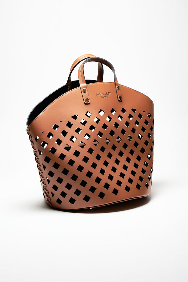 borsa shopper eliza in pelle cuoio women Avenue 67