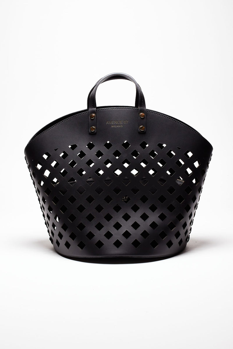 borsa shopper eliza in pelle nero women Avenue 67 - 2
