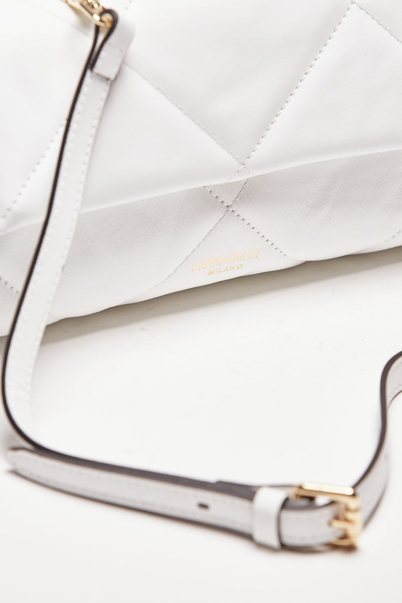 borsa trapuntata demetra in pelle bianco women Avenue 67 - 5