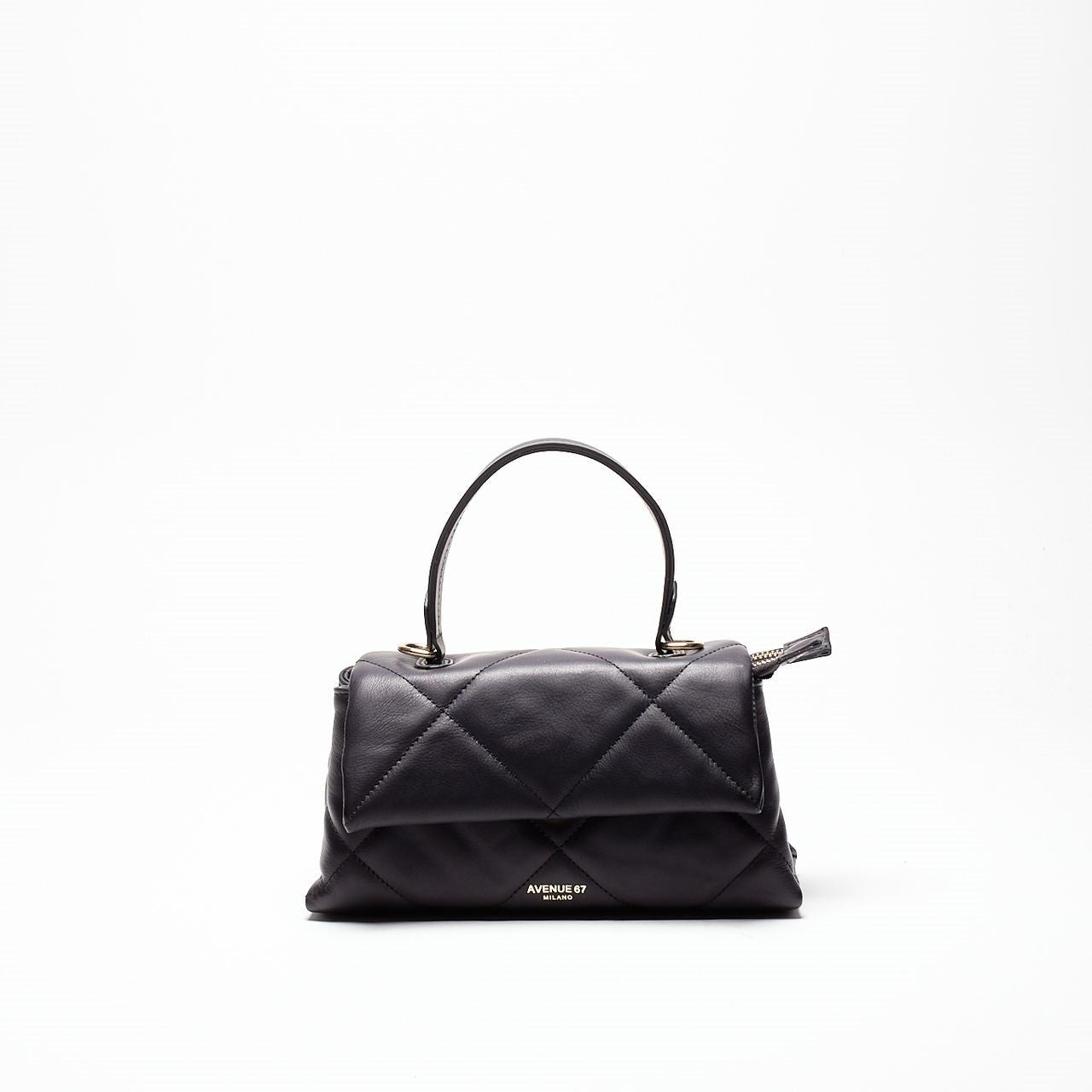 borsa trapuntata demetra in pelle nero women Avenue 67 - 7