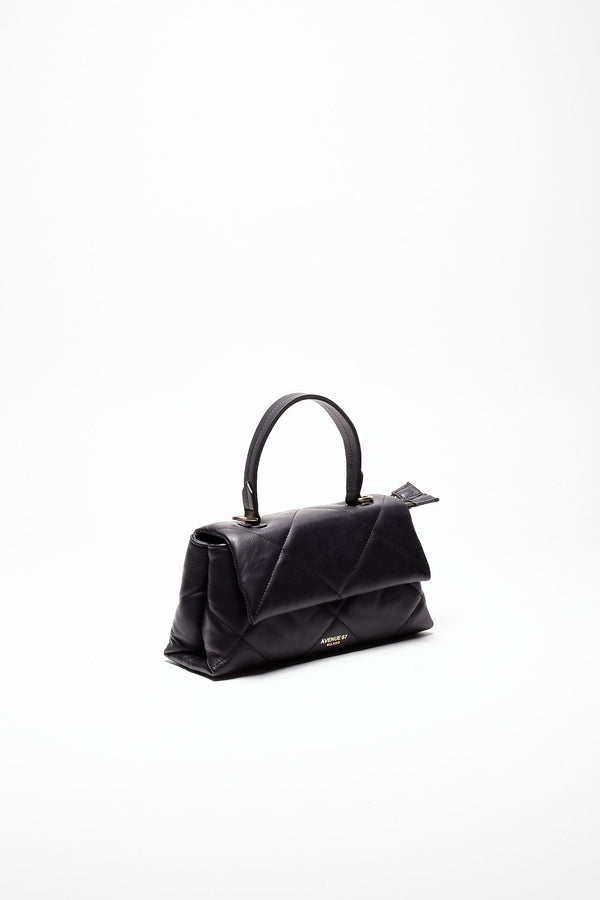 borsa trapuntata demetra in pelle nero women Avenue 67