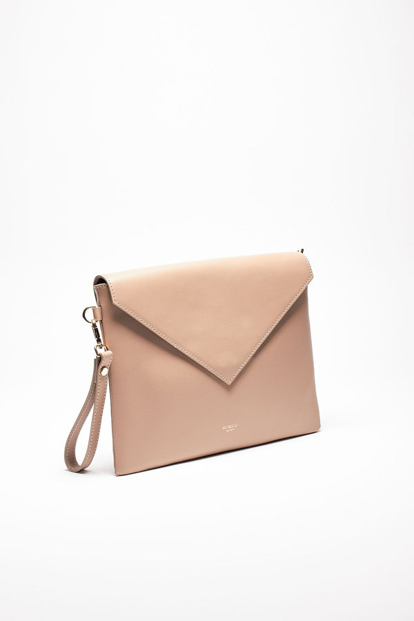 busta bonnie in pelle palmelato tortora women Avenue 67