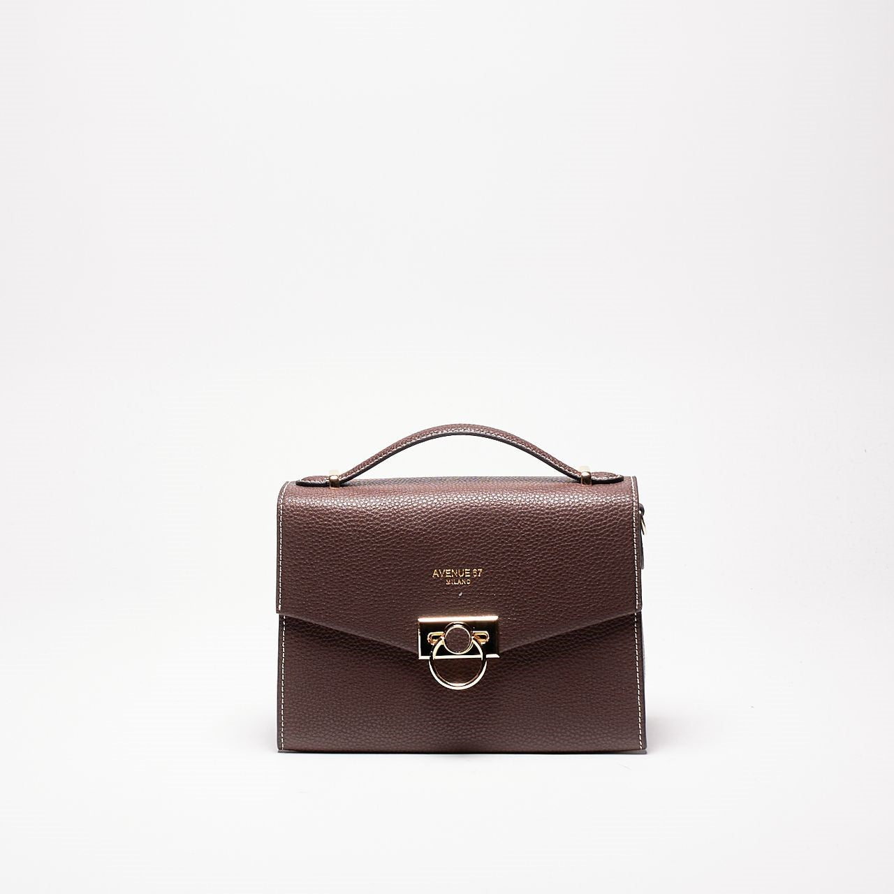 borsa media semirigida rosalie in pelle cioccolato women Avenue 67 - 6