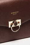 borsa media semirigida rosalie in pelle cioccolato women Avenue 67 - 5