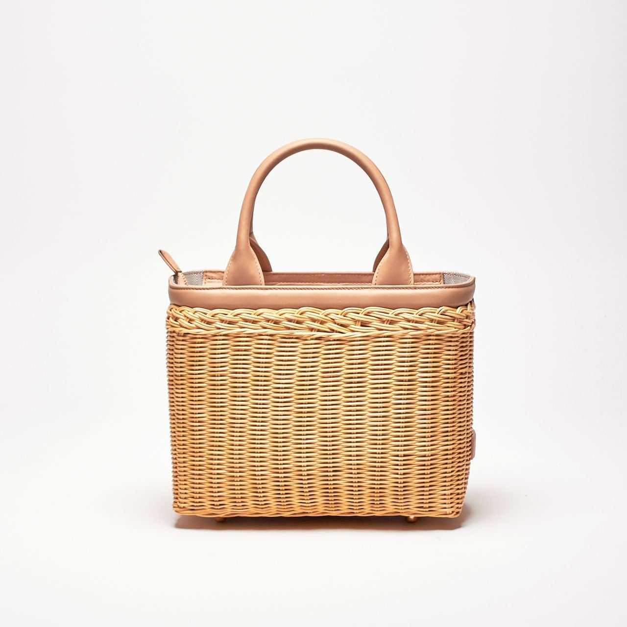 borsa rigida lillith in midollino e pelle women Avenue 67 - 7