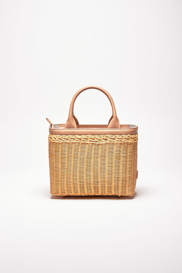 borsa rigida lillith in midollino e pelle women Avenue 67